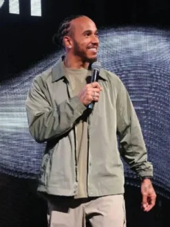 Lewis Hamilton Lululemon Media Event Grey Cotton Jacket