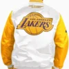 Los Angeles Lakers White Yellow Varsity Jacket