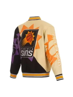 Madison Nelson Phoenix Suns Split All Over Varisty Jacket 2