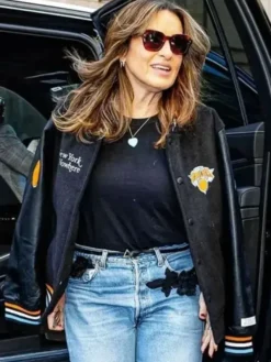 Mariska Hargitay Varsity Jacket