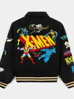 Marvel Team X Men Varsity Black Jacket