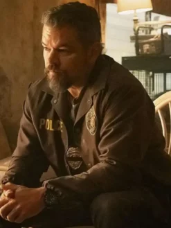 Matt Damon The RIP Brown Police Jacket