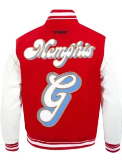 Memphis Grizzlies City Edition Chenille Red Varsity Jacket