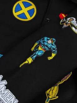 Men Marvel Team X Varsity Black Jacket