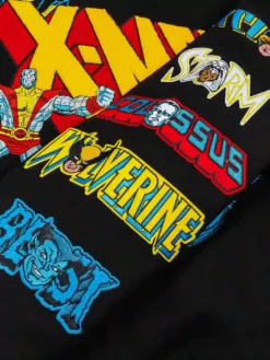 Men Varsity Marvel Team X Black Jacket