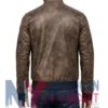 Men's Bomber Leather Distressed Jacket