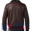 Men's Pilot Style Dark Brown Fur Shearling Jacket