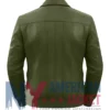 Men's Vertical-Paneled Leather Bomber Jacket