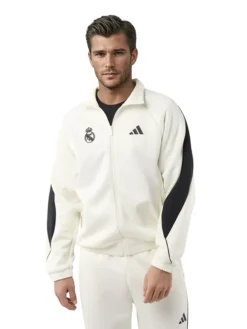 Mens adidas Stadium Tracksuit White Jacket