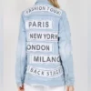 Mercedeh Javid The Valley Persian Style Patchwork Denim Jacket