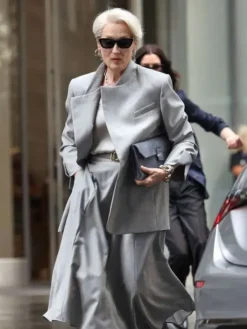 Meryl Streep Movie The Devil Wears Prada 2 Miranda Priestly Grey Blazer