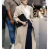 Meryl Streep Movie The Devil Wears Prada 2 Miranda Priestly Beige Trench Coat For Sale