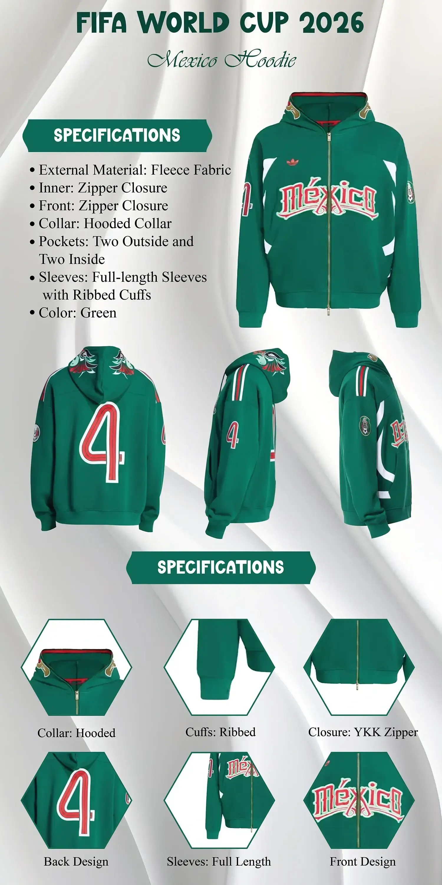 Mexico World Cup Jacket infographic