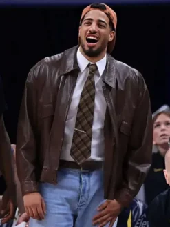 Miami Heat v Indiana Pacers Tyrese Haliburton Brown Jacket