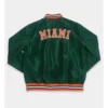 Miami Hurricanes Green Bomber Jacket