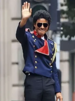 Michael 2025 Jaafar Jackson Blue Jacket