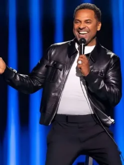 Mike Epps Delusional 2026 Mike Epps Black Leather Jacket