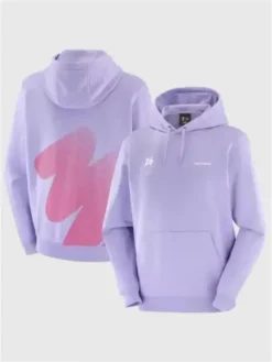 Milano Cortina 2026 Olympics Salomon Graphic Purple Hoodie