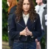 Minnie Driver Run Away Black Wool Jacket