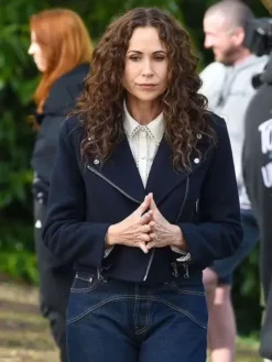 Minnie Driver Run Away Black Wool Jacket