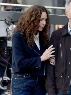 Minnie Driver Run Away Black wool Jackets