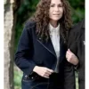 Minnie Driver Run Away Wool Black Jacket