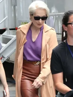 Miranda Priestly The Devil Wears Prada 2 Meryl Streep Beige Coat