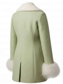 Miss Wednesday One Piece S02 Green Shearling Coat