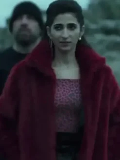 Money Heist Nairobi Alba Flores Maroon Jacket