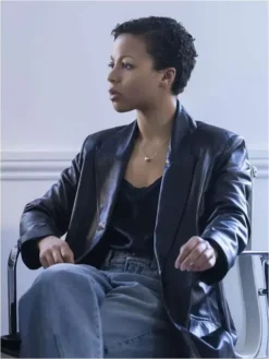 Harper Stern Tv Series Industry 2026 Myha’la Black Leather Trench Coat