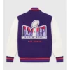 NFL Super Bowl Purple and white Varsity Jacket