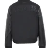 NY Knicks Triple Black Varsity Wool Jacket