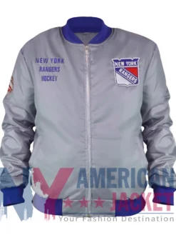 NY Rangers Team OG 2.0 Satin Varsity Jacket