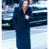 NYC 2026 Emilia Clarke Blue Coat