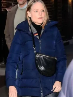 NYC 2026 Jodie Foster Puffer Navy Blue Jacket