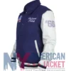 New England Patriots Navy Varsity Off White Jacket