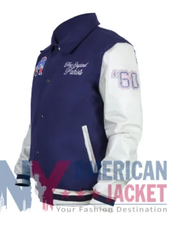 New England Patriots Navy Varsity Off White Jacket
