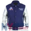 New England Patriots Navy and Off White Varsity Jacket