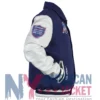 New England Patriots Navy and Varsity Off White Jacket