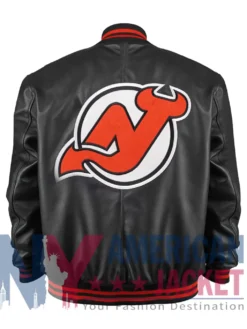 New Jersey Black Devils Bomber Leather Jacket