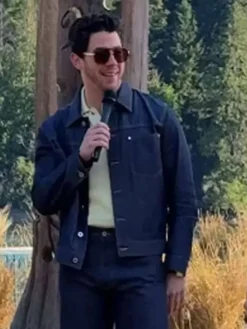 Nate Gray Camp Rock 3 Nick Jonas Blue Denim Jacket