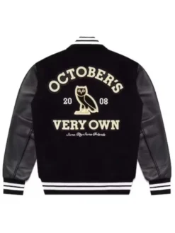 OVO Collegiate Black Varsity Jacket