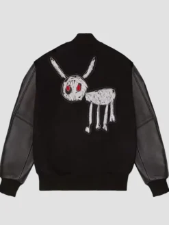 OVO For All The Dogs Drake Varsity Jacket Black