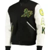 Oakland Athletics Black and White Varsity Jacket