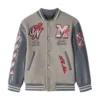 Off White X Ac Milan Varsity Jacket