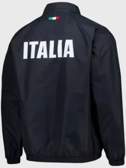 Olympics 2026 Team Italy Black Track Jacket