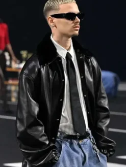 PFW 2026 Romeo Beckham Black Jacket
