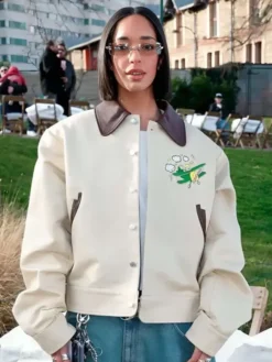Paris Fashion Week Dina Ayada Leather Jacket