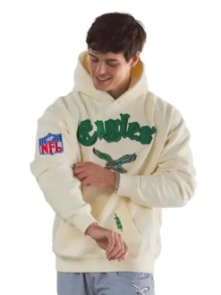 Philadelphia Eagles Hoodie Cream
