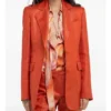 Philippine Leroy-Beaulieu Emily in Paris S05 Sylvie Grateau Orange Textured Blazer